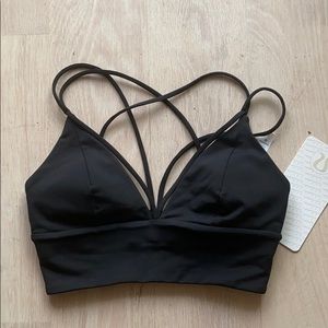 NEW LULULEMON Black Pushing the Limits Sports Bra